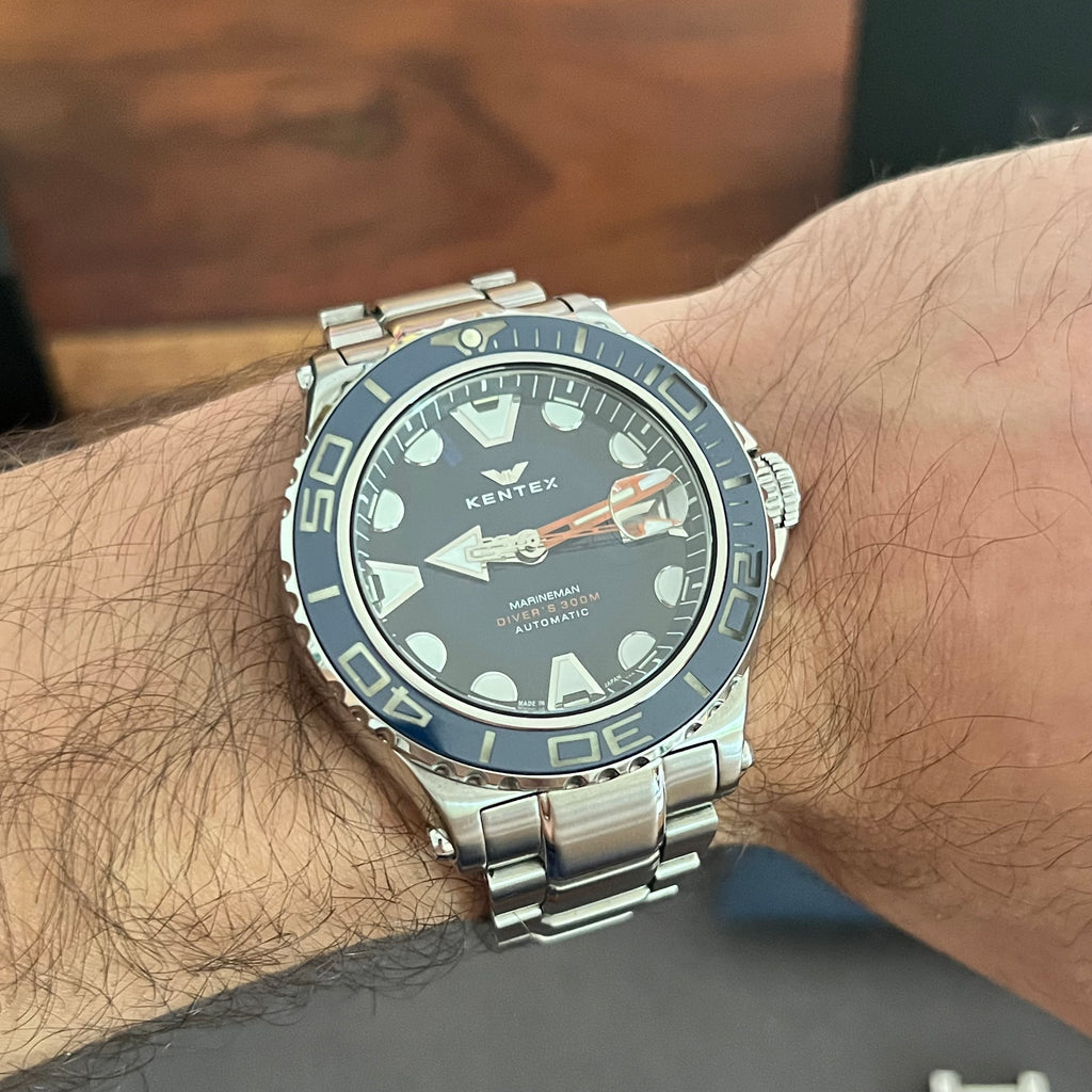 Montre Kentex Marineman Auto Lunette Céramique Full Set S706X-02