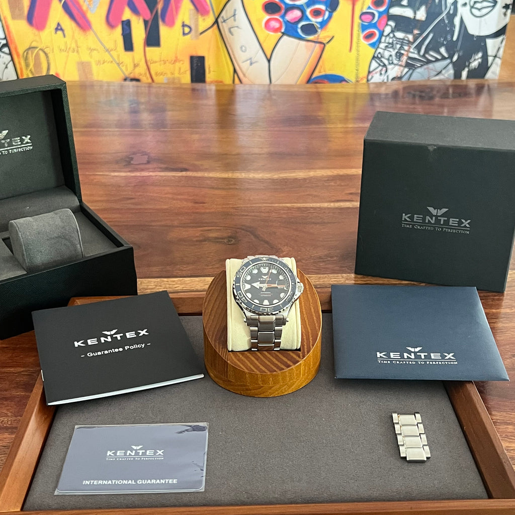 Montre Kentex Marineman Auto Lunette Céramique Full Set S706X-02